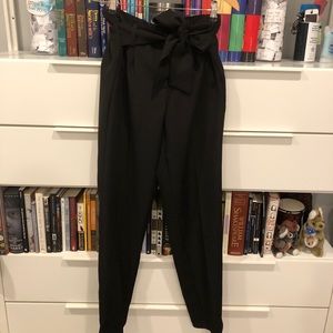 🌸 2/15 Black High Waisted Paperbag Dress Pants